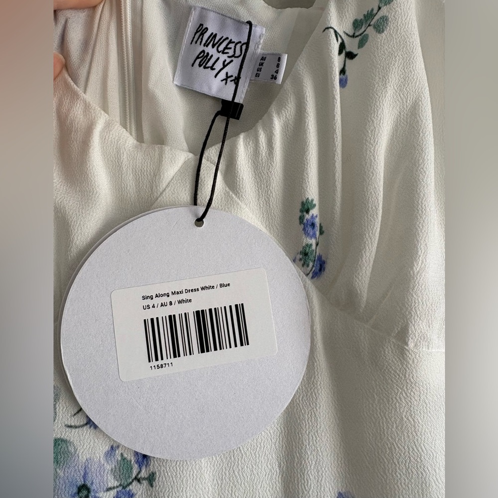 Princess Polly Sing Along White Floral Maxi Dress - Picture 7 of 7